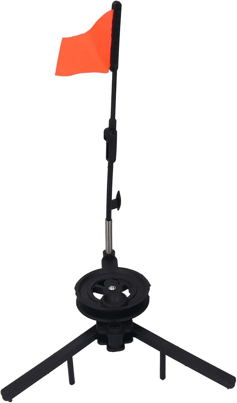 Topyond Winter Ice Fishing Flag, Marker Ice Fishing Flag, Marker Triangular Structure Fixed Tip Up Ice Fishing Flag Pole Indicator - Image 1